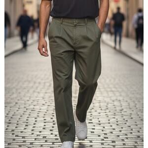 Tommy Hilfiger Dress Slacks Pants Men's Size 34x30 Army Green